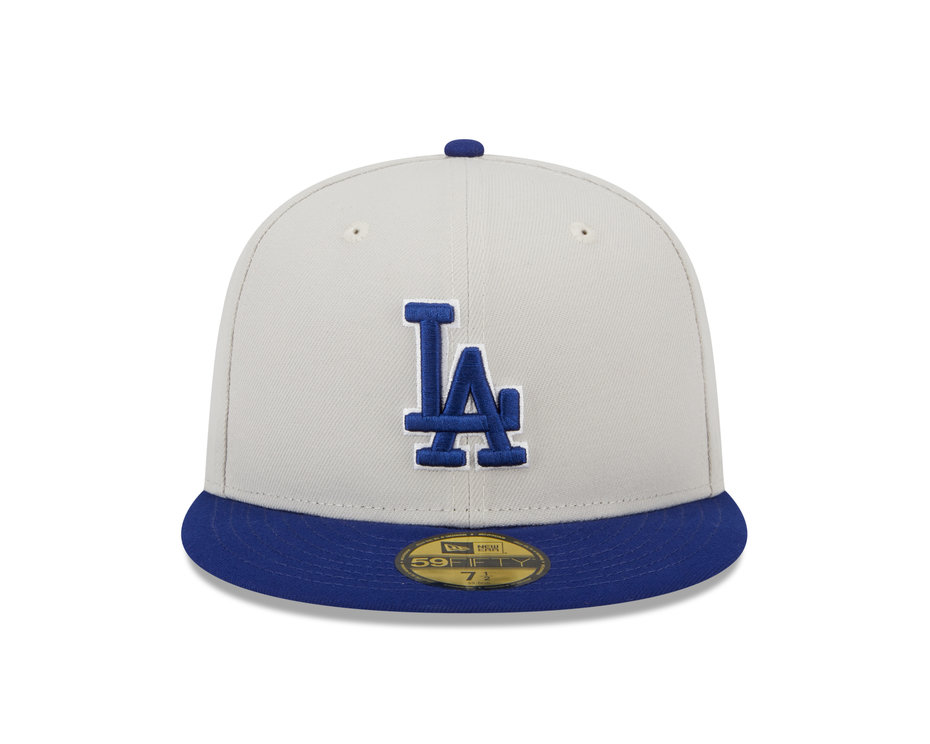 New Era Los Angeles Dodgers Varsity Letter Stone 59FIFTY Fitted Cap product image 1, provided for visual reference and