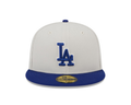 New Era Los Angeles Dodgers Varsity Letter Stone 59FIFTY Fitted Cap product image 1, provided for visual reference and