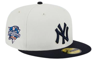 New Era New York Yankees 2000 World Series Patch 59FIFTY Fitted Ivory Hat product image 1, provided for visual reference and
