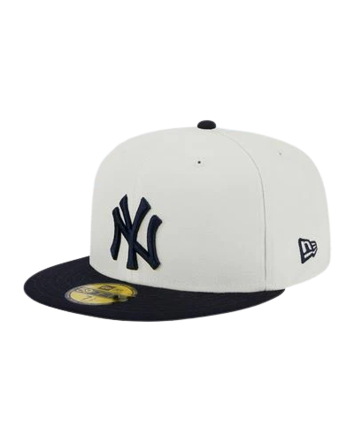 New Era New York Yankees 2000 World Series Patch 59FIFTY Fitted Ivory Hat product image 2, provided for visual reference and