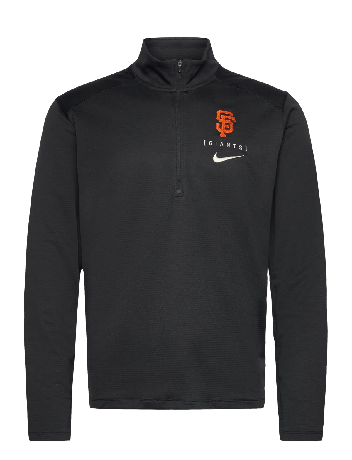 Nike San Francisco Giants Quarter-Zip Pullover Trainer- Black product image 1, provided for visual reference and product