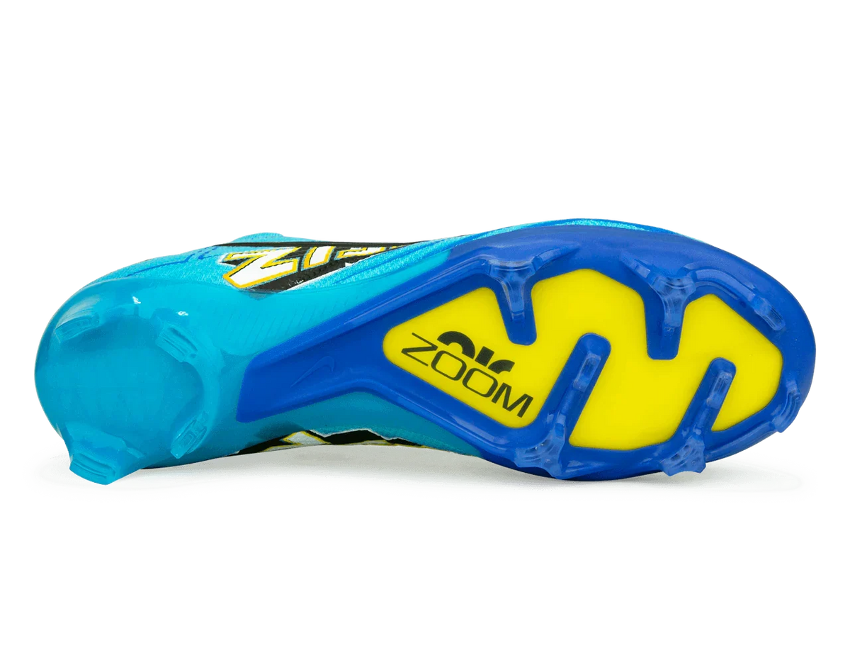 Nike Zoom Mercurial Superfly 9 Elite KM FG-Baltic Blue/White product image 3, provided for visual reference and product