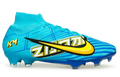Nike Zoom Mercurial Superfly 9 Elite KM FG-Baltic Blue/White product image 1, provided for visual reference and product