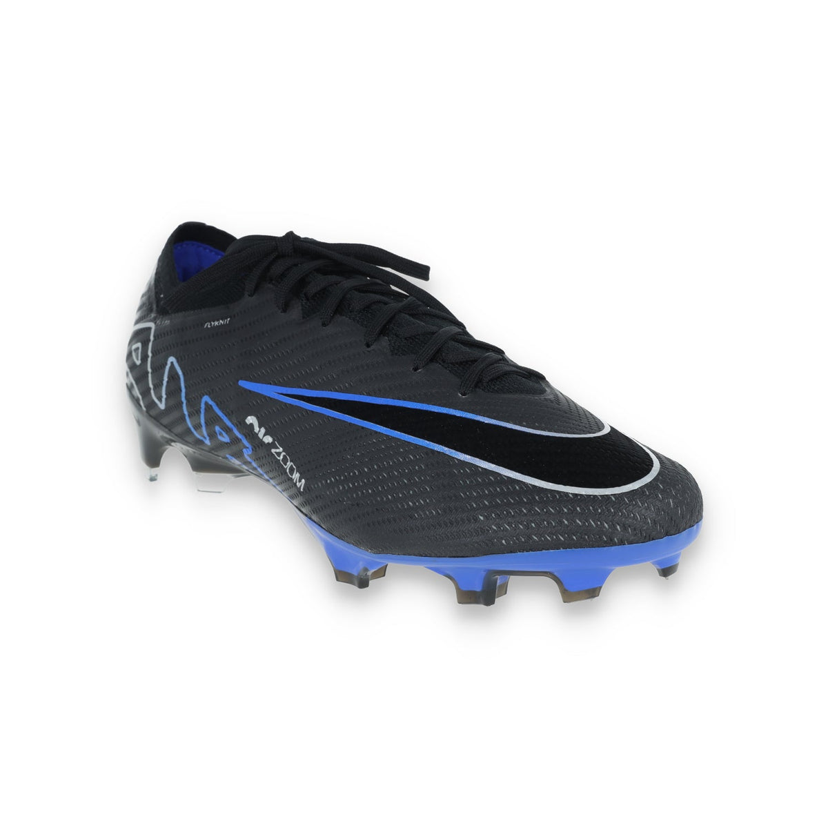 Nike Zoom Mercurial Vapor 15 Elite FG Firm Ground Soccer Cleats Black/blue product image 6, provided for visual reference