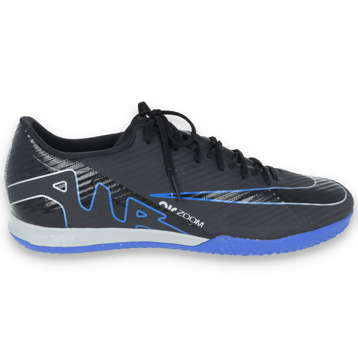 Nike Zoom Mercurial Vapor 15 Academy IC-Black/Royal product image 1, provided for visual reference and product detail review