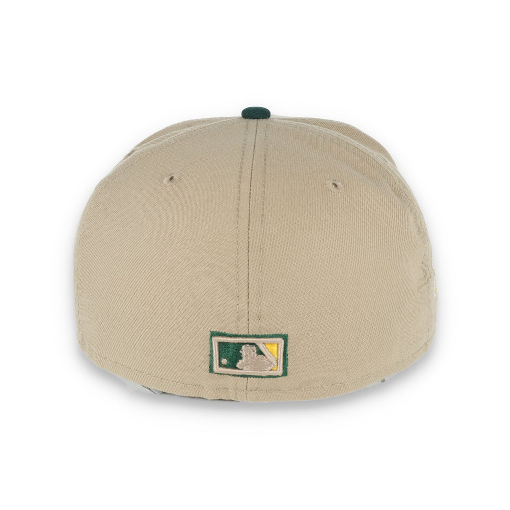 New Era Oakland Athletics 1989 Battle Of The Bay Side Patch 59Fifty Fitted Khaki Hat product image 5, provided for visual