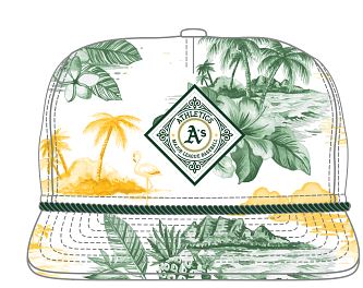 New Era Oakland Athletics Golfer Printed Snapback Hat product image 1, provided for visual reference and product detail