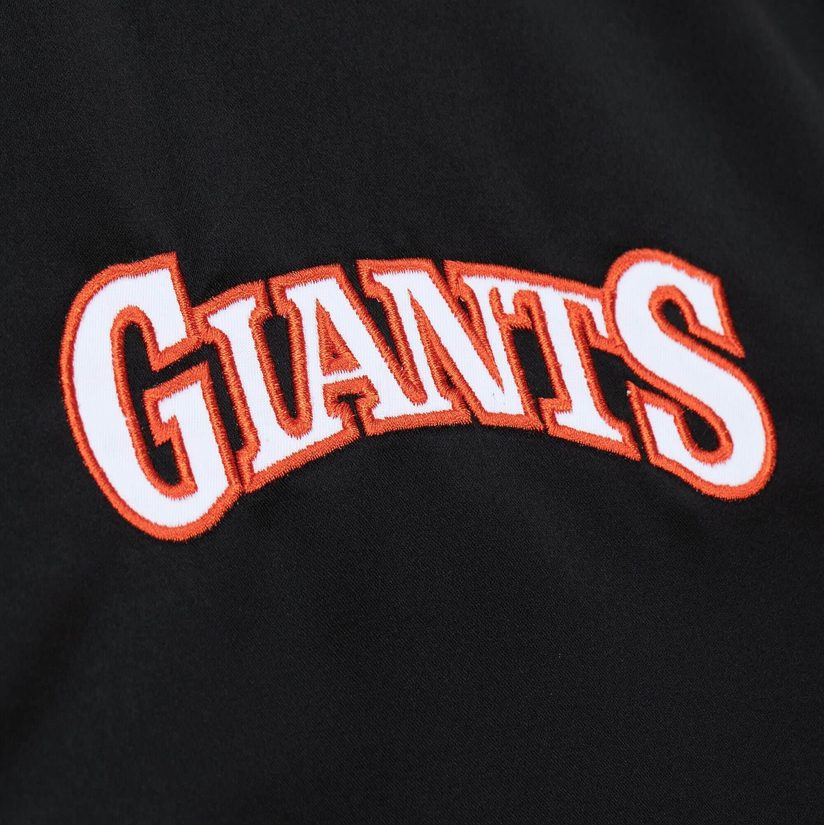 Mitchell & Ness Youth San Francisco Giants Heavyweight Full-Snap Jacket-Black product image 3, provided for visual reference