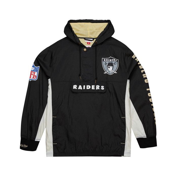 Mitchell & Ness Oakland Raiders Team OG 2.0 Anorak Windbreaker Vintage Logo Jacket product image 1, provided for visual