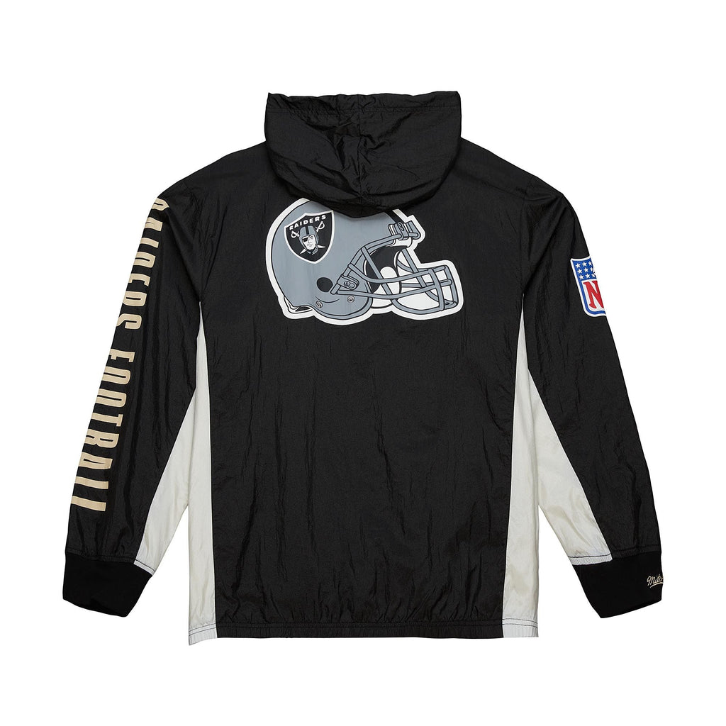 Mitchell & Ness Oakland Raiders Team OG 2.0 Anorak Windbreaker Vintage Logo Jacket product image 2, provided for visual