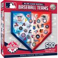 MLB Home Plate 500 Piece Shaped Jigsaw Puzzle product image 1, provided for visual reference and product detail review