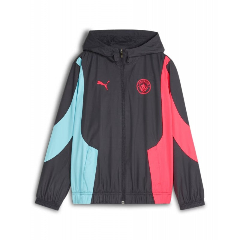 Puma Men Manchester City Pre-Match Woven Anthem Jacket-Navy/Blue product image 1, provided for visual reference and product