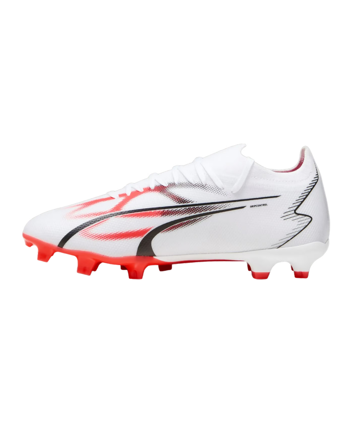 Puma Men Ultra Match FG-White-Black-Fire Orchid product image 2, provided for visual reference and product detail review