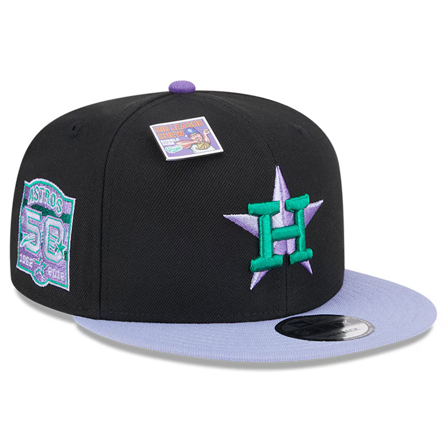 New Era Houston Astros Grape Big League Chew Flavor Pack 9FIFTY Snapback Hat product image 1, provided for visual reference