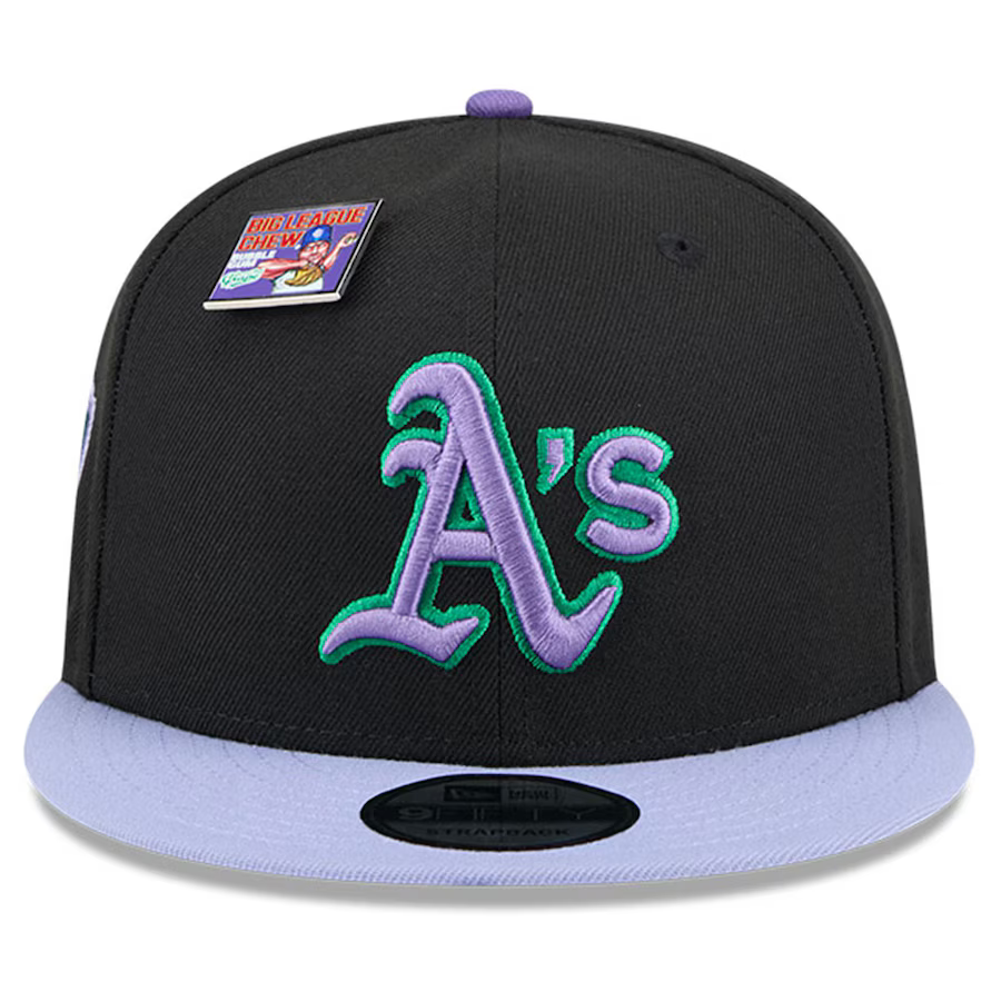 New Era Oakland Athletics Grape Big League Chew Flavor Pack 9FIFTY Snapback Hat product image 2, provided for visual