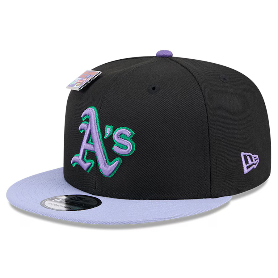 New Era Oakland Athletics Grape Big League Chew Flavor Pack 9FIFTY Snapback Hat product image 3, provided for visual