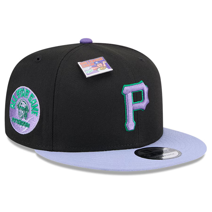 New Era Pittsburgh Pirates Grape Big League Chew Flavor Pack 9FIFTY Snapback Hat product image 1, provided for visual