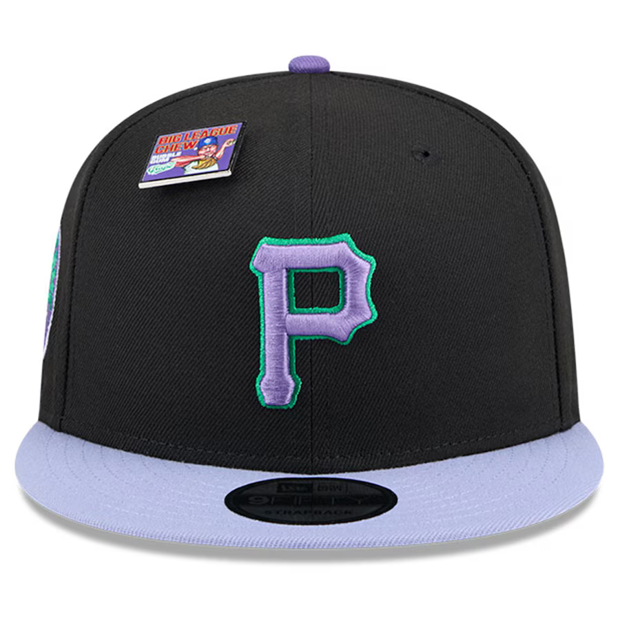 New Era Pittsburgh Pirates Grape Big League Chew Flavor Pack 9FIFTY Snapback Hat product image 2, provided for visual