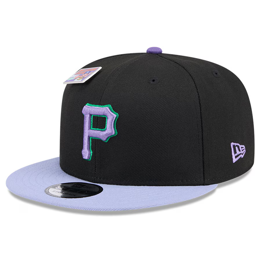 New Era Pittsburgh Pirates Grape Big League Chew Flavor Pack 9FIFTY Snapback Hat product image 3, provided for visual