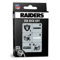 Las Vegas Raiders Dice Set- 19mm product image 1, provided for visual reference and product detail review