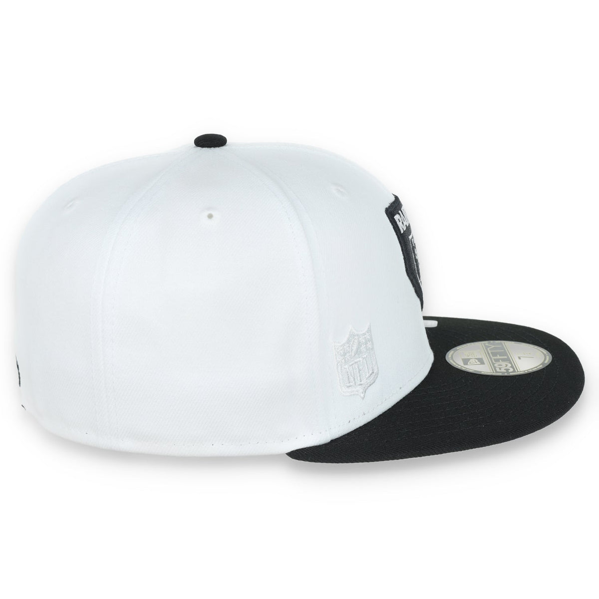 New Era Las Vegas Raiders State E1 59FIFTY Fitted Hat-White/Black product image 5, provided for visual reference and product