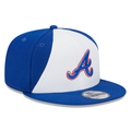 New Era Atlanta Braves City Connect 9FIFTY Snapback Adjustable Hat-White/Royal product image 1, provided for visual