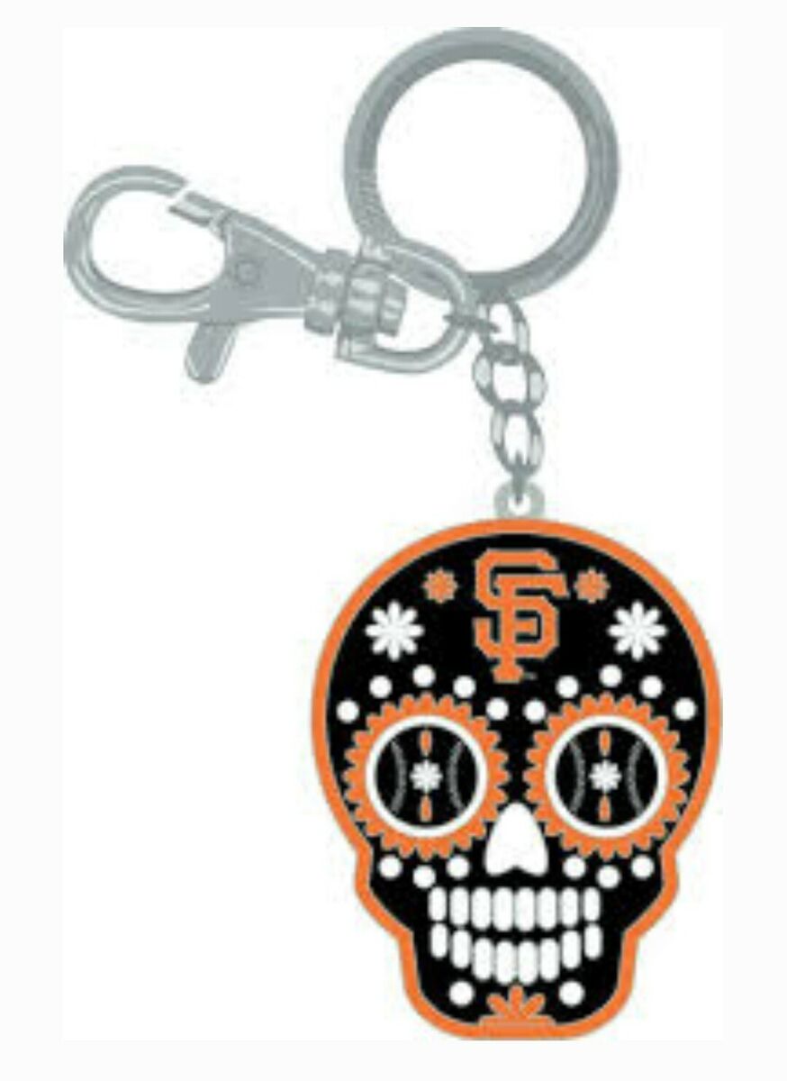 San Francisco Giant Sugar Skull Keychain product image 1, provided for visual reference and product detail review