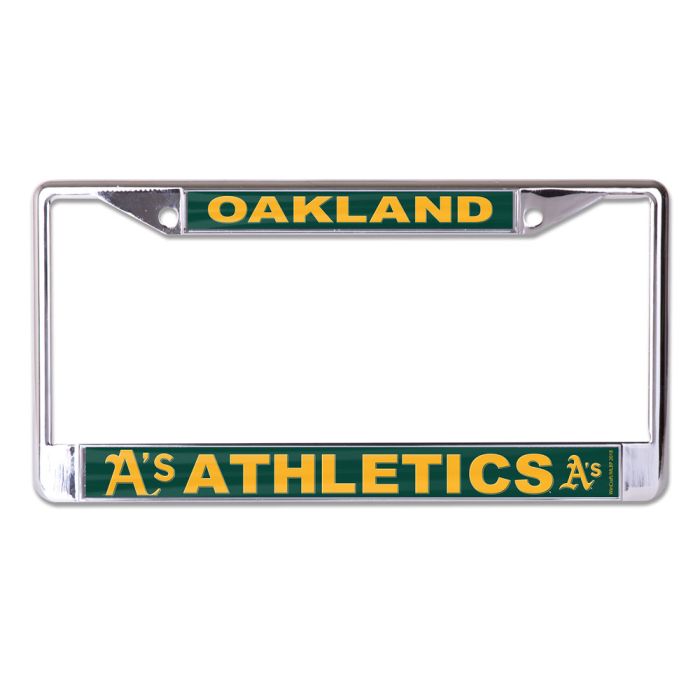 Oakland Athletics MEGA Lic Plt Frame S/L Printed product image 1, provided for visual reference and product detail review
