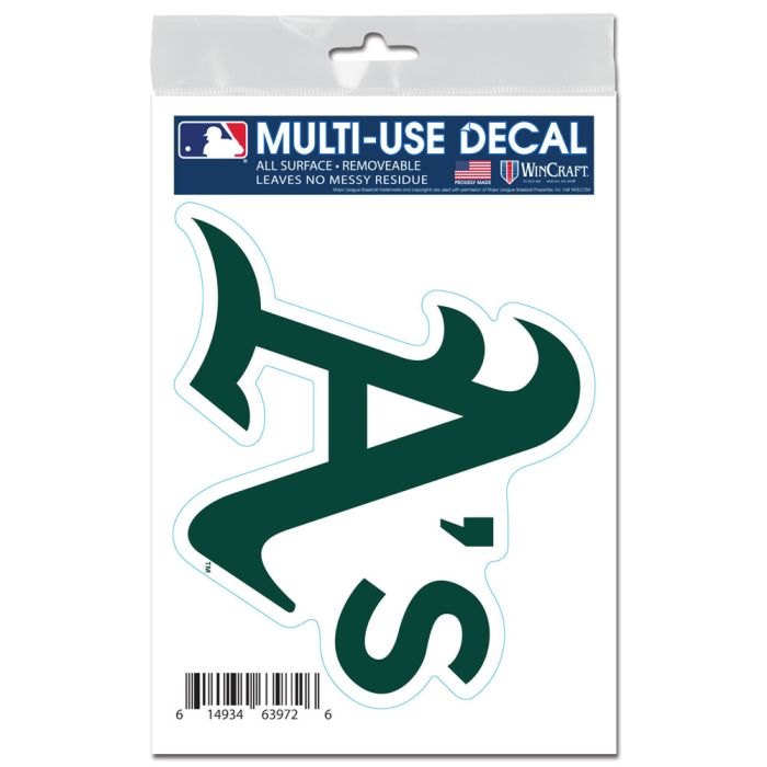 Oakland A's All Surface Decals 3" X 5" product image 1, provided for visual reference and product detail review
