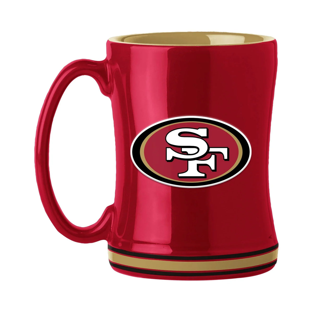 Logo Brands San Francisco 49ers 14oz Relief Mug product image 1, provided for visual reference and product detail review