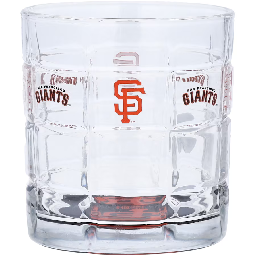 San Francisco Giants Bottom Up Squared Rocks Glass product image 1, provided for visual reference and product detail review