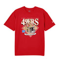 New Era Men San Francisco 49ers T-Shirt-Red product image 1, provided for visual reference and product detail review