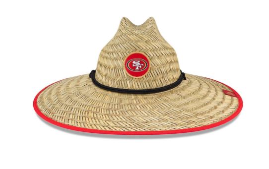 New Era San Francisco 49ers Training Camp Straw Hat - Natural product image 2, provided for visual reference and product