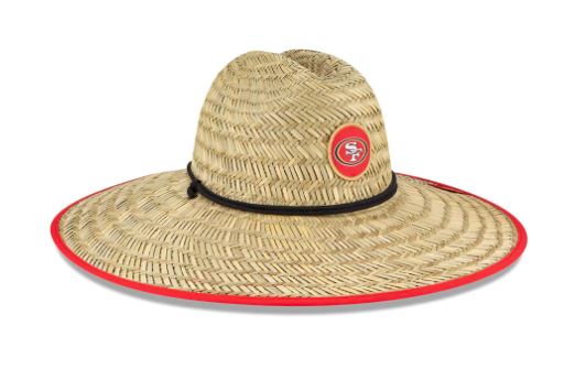 New Era San Francisco 49ers Training Camp Straw Hat - Natural product image 3, provided for visual reference and product