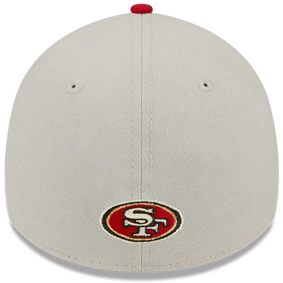 New Era San Francisco 49ERS 2023 NFL Draft 39THIRTY Flex Hat - Stone/Red product image 4, provided for visual reference and