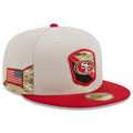New Era San Francisco 49ers Salute To Service 59FIFTY Fitted Hat 2023 product image 1, provided for visual reference and
