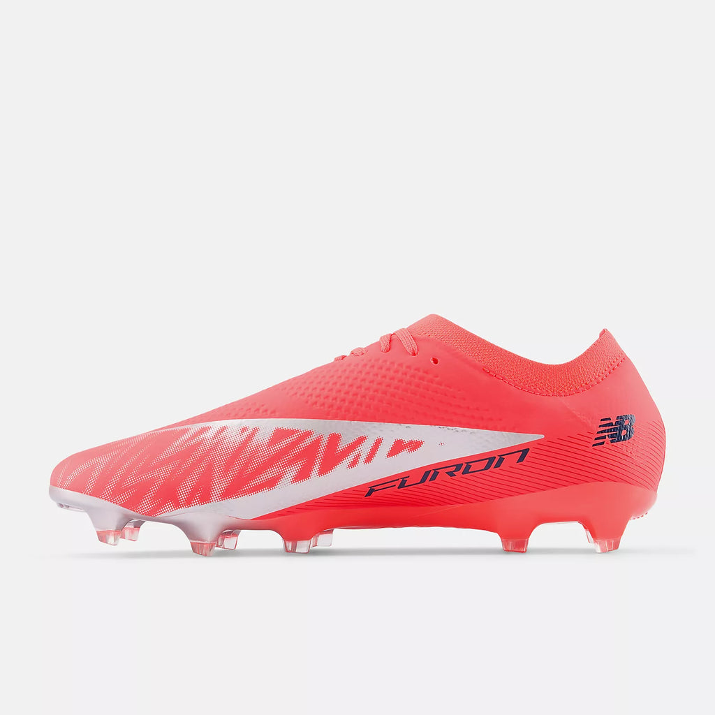 New Balance Furon Pro V8 FG-Red/Blue product image 2, provided for visual reference and product detail review
