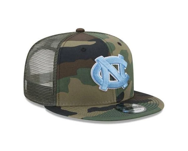New Era North Carolina Army Camo Trucker Hat product image 1, provided for visual reference and product detail review