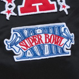 Mitchell & Ness Oakland Raiders Lightweight Satin Bomber Vintage Logo product image 5, provided for visual reference and
