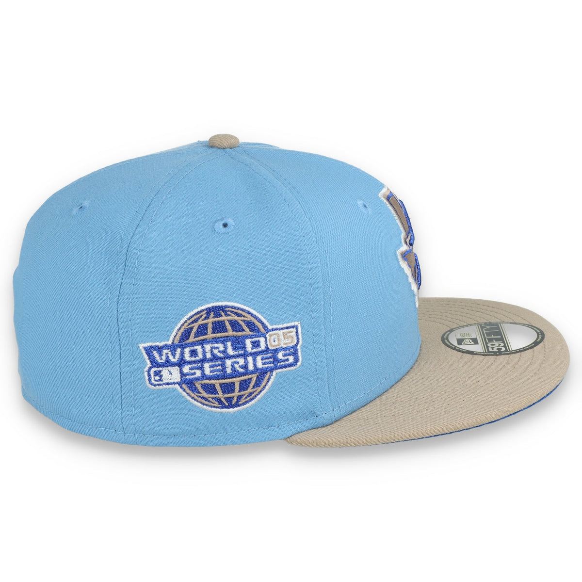 New Era Houston Astros 2005 World Series Side Patch 59FIFTY Fitted Hat-Sky Blue/Camel product image 5, provided for visual