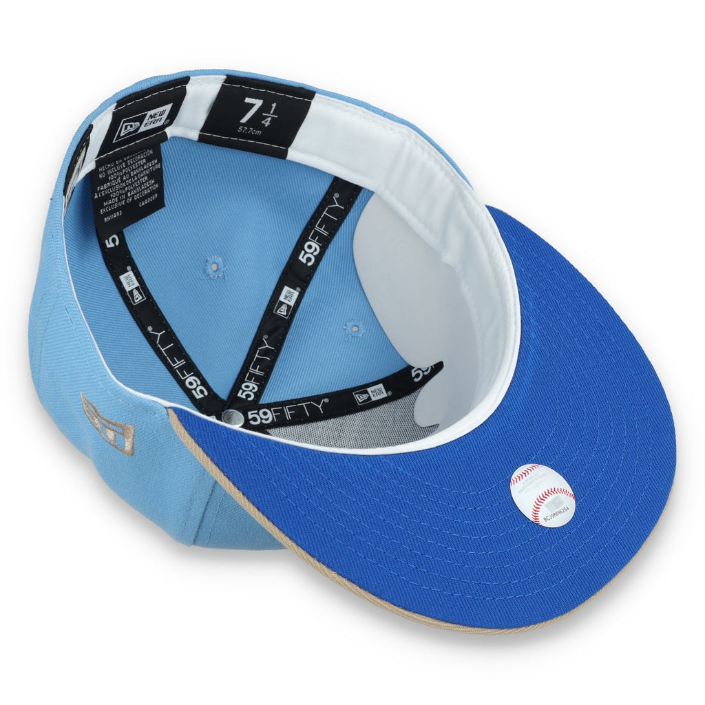 New Era San Francisco Giants 2012 World Series Side Patch 59FIFTY Fitted Hat-Sky Blue/Camel product image 7, provided for
