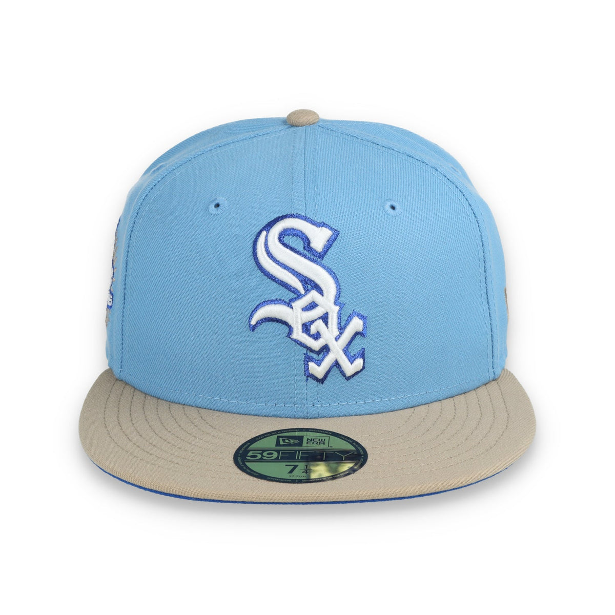 New Era Chicago White Sox 2005 World Series Side Patch 59FIFTY Fitted Hat-Sky Blue/Camel product image 2, provided for