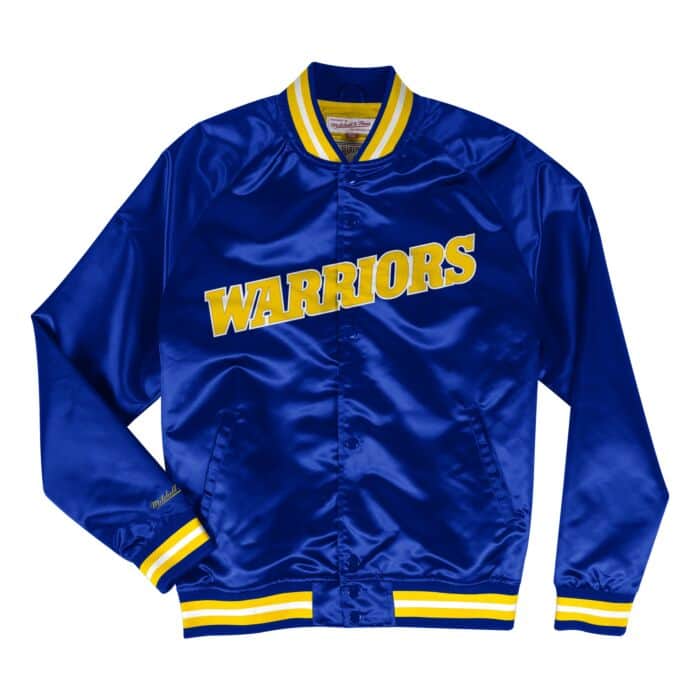 Mitchell & Ness Preschool Golden State Warriors Lightweight Full-Snap Jacket-Blue product image 1, provided for visual
