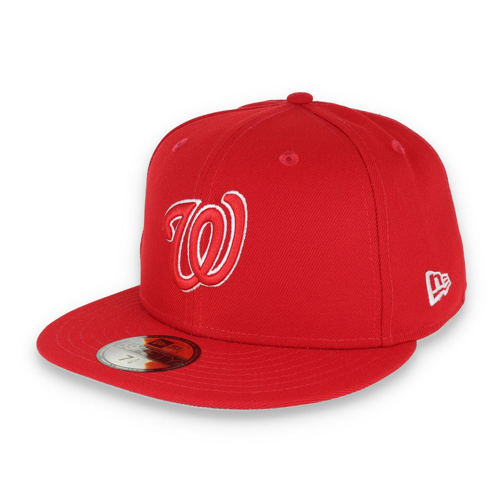 New Era Washington Nationals Side Patch 2019 World Series 59FIFTY Fitted Hat-Red/White product image 3, provided for visual