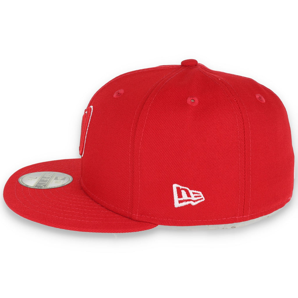 New Era Washington Nationals Side Patch 2019 World Series 59FIFTY Fitted Hat-Red/White product image 4, provided for visual