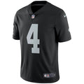 Nike Men Las Vegas Raiders Derek Carr #4 Vapor Limited Player Jersey-Black product image 1, provided for visual reference