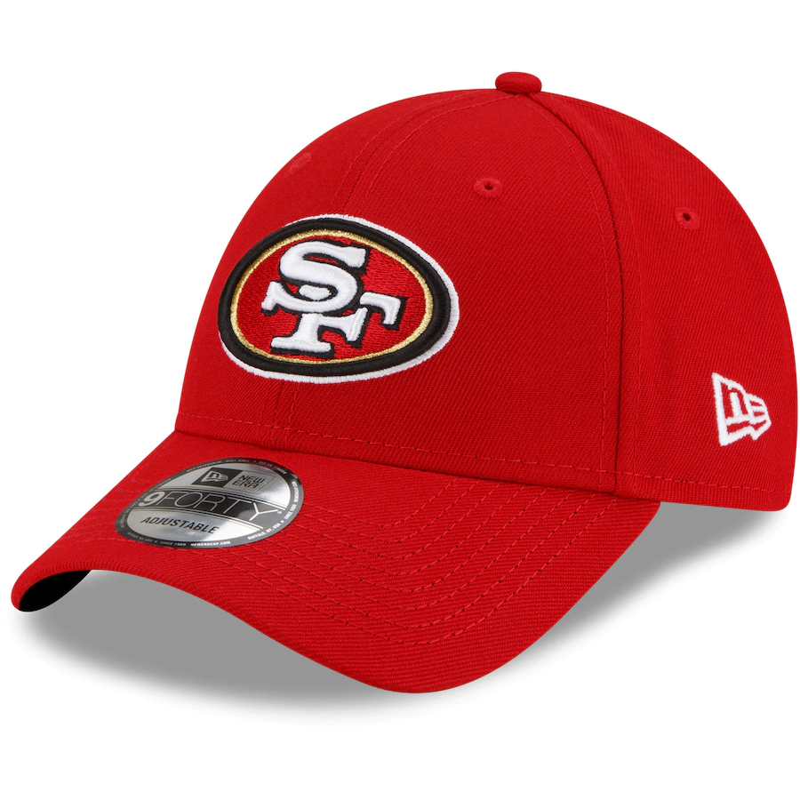 San Francisco 49Ers The League 9Forty Adjustable Hat- Red product image 1, provided for visual reference and product detail