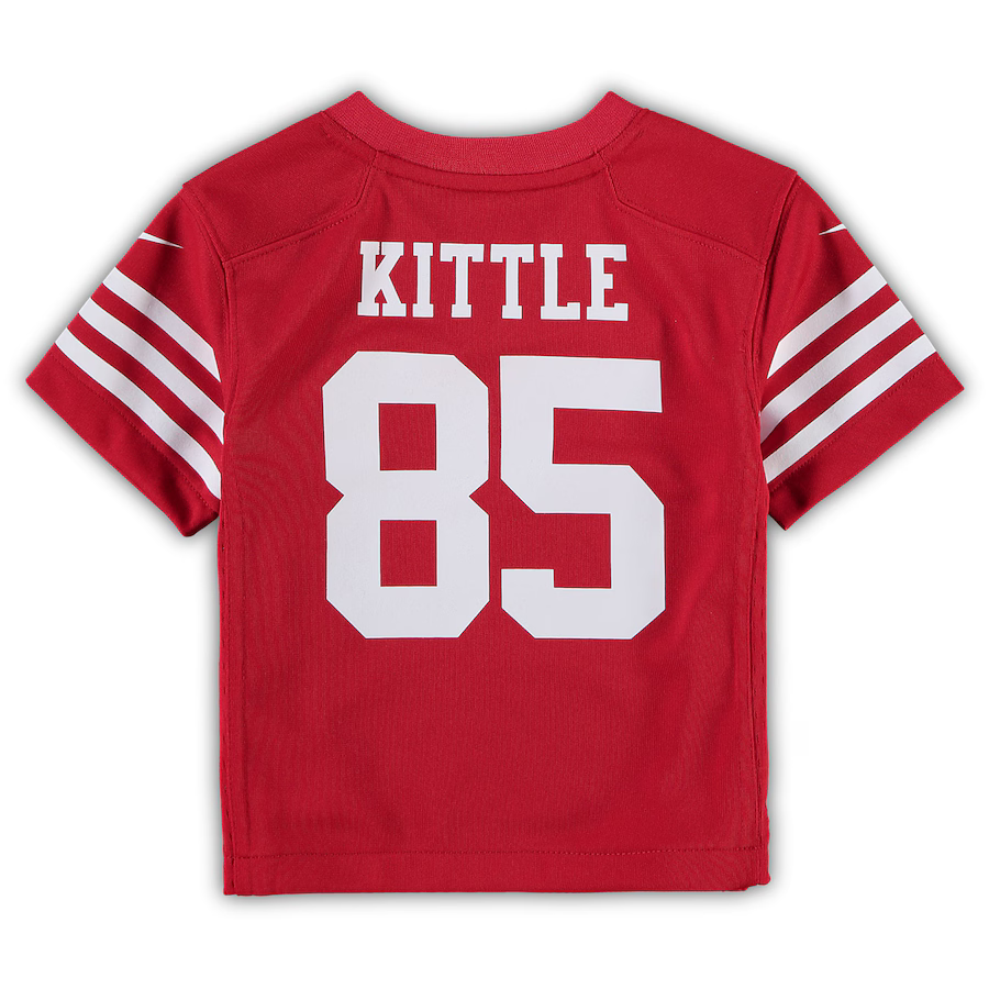 Nike Youth San Francisco 49ers George Kittle Game Jersey - Scarlet product image 2, provided for visual reference and