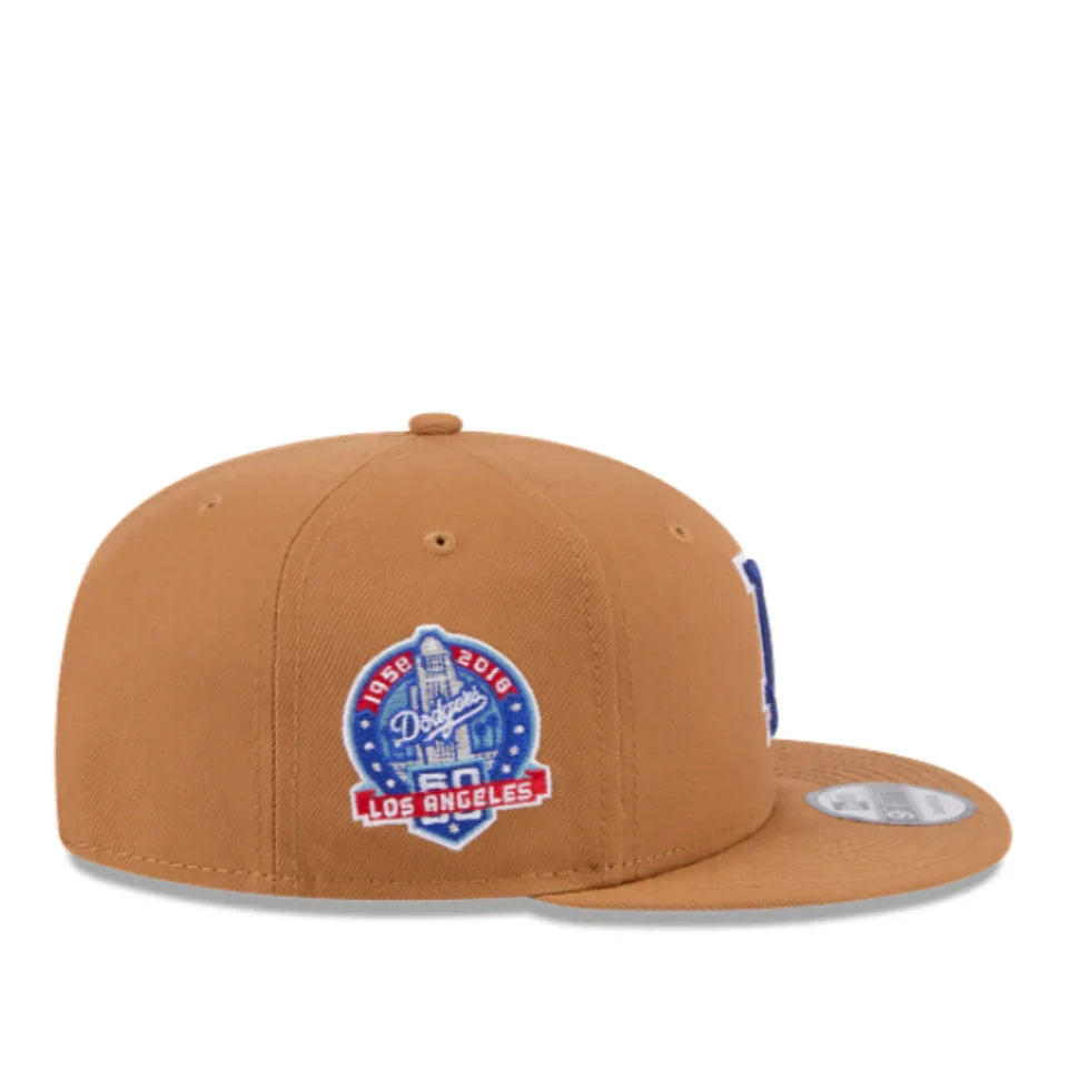 New Era Youth Los Angeles Dodgers Color Pack 9FIFTY Snapback Hat-Light Bronze product image 3, provided for visual reference
