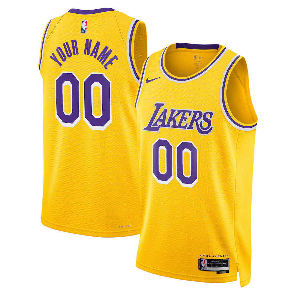 Custom Los Angeles Lakers Jersey - Icon Edition - Gold product image 1